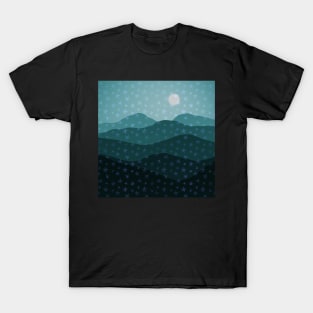 Green Mountain Starry Majesty Abstract T-Shirt